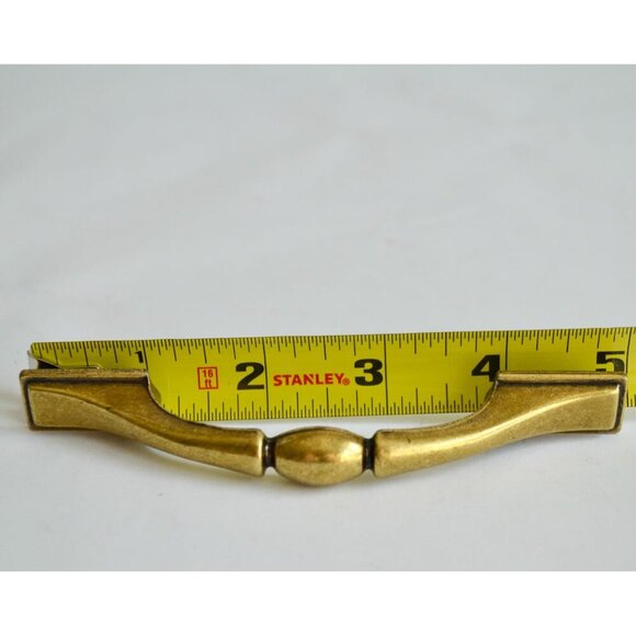 Vintage Brass Drawer Cabinet Pull Handle 3" Centers - Picture 5 of 6